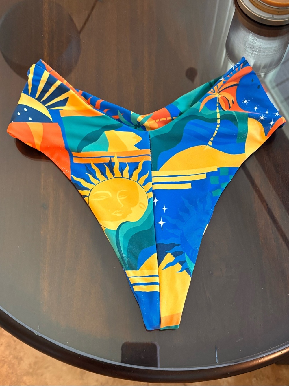 NWOT SKATIE SMALL Melly bottoms in Palermo—Multicolor Sun Print Bikini Bottoms - Picture 4 of 4